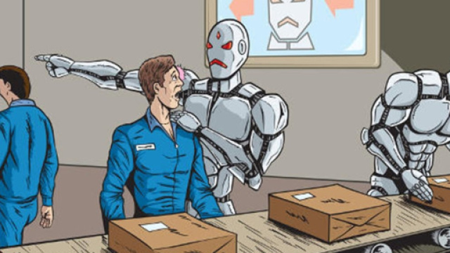 Immagine esemplificativa della sostituzione della forza lavoro