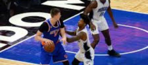 Kristaps Porzingis suffered a torn ACL on February 6. - [Image Source: Flickr | Jose Garcia]