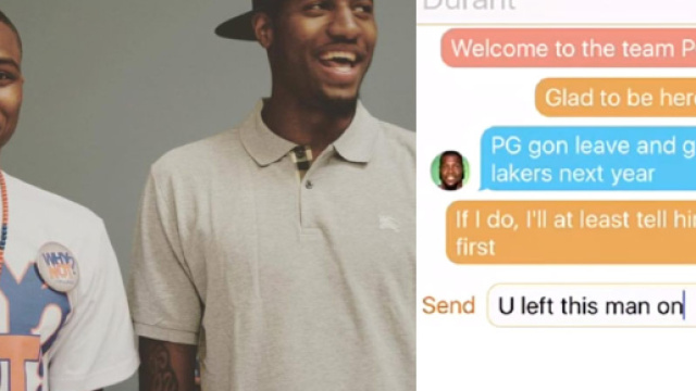LOL: Paul George, Russell Westbrook & Kevin Durant Trade Group Chat - ballislife.com