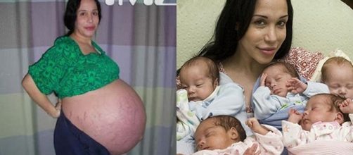 Conhe&ccedil;a a mulher que teve 8 filhos de uma &uacute;nica vez