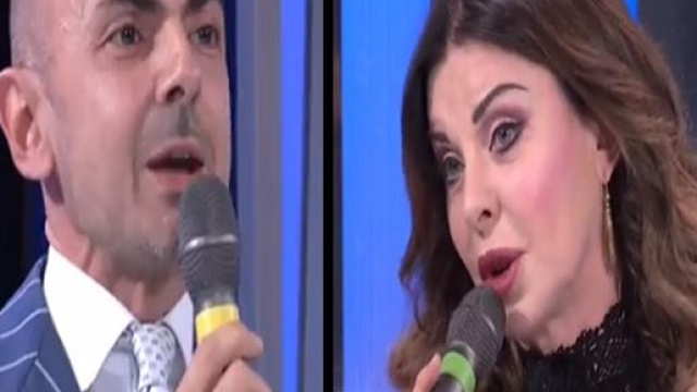 Enzo Miccio e Alba Parietti (photo credit: sussidiario.net)