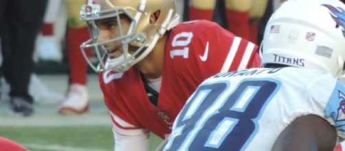 Jimmy Garoppolo goes from backup to highest paid player. - [Casey McNeil / Wikimedia Commons]