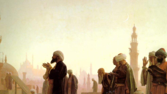 Preghiera al Cairo, dipinto da Jean-L&eacute;on G&eacute;rome. Fonte foto: Wikipedia