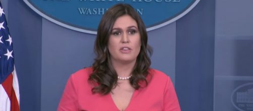 Sarah Sanders at the White House, via Twitter