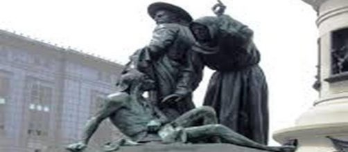 &ldquo;Early Days,&rdquo; a monument to California history in 1894. [Image via Wikipedia]