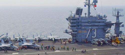 USS George Washington during operation "Invincible Spirit" (Image credit - Adam K. Thomas, Wikimedia Commons)