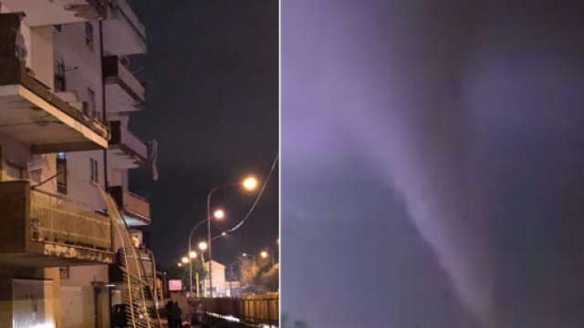 Caserta: i danni provocati dalla tromba d'aria