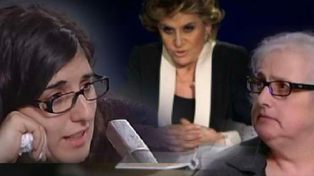 Il trio dell'intervista "maledetta": Sabrina Misseri, Franca Leosini, Cosima Serrano.