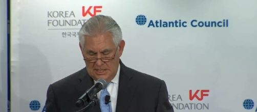 Trump and Tillerson were rarely in agreement. [image source: CHANNEL90seconds newscom/YouTube screenshot]