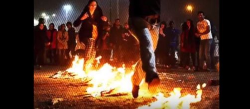 Iran Fire festival - Image credit - United News International | YouTube