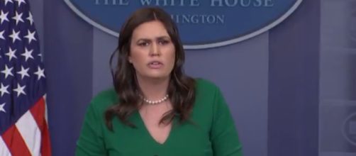 Sarah Huckabee Sanders at the White House, via Twitter