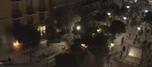 Duros enfrentamientos en Madrid