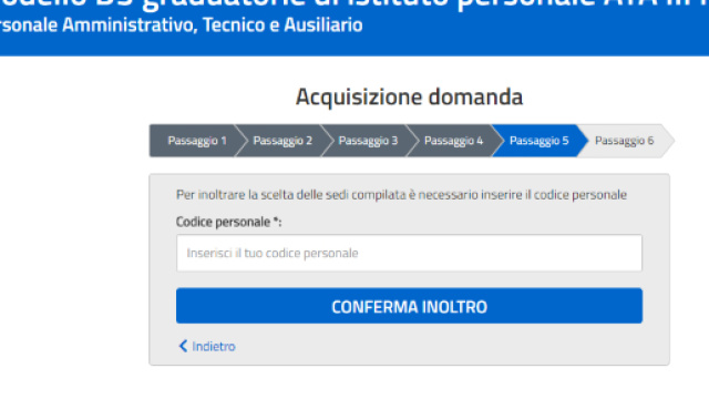 Compilazione modello D3 e codice personale