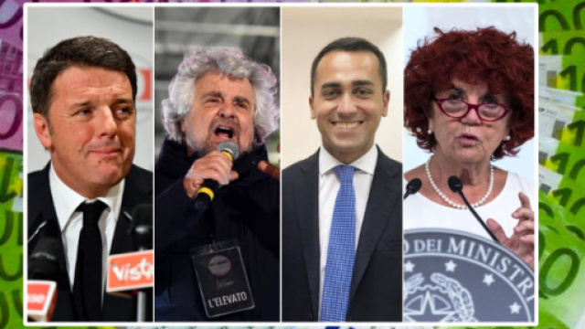 Ecco quanto guardagnano i politici italiani