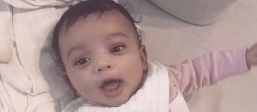 Kim Kardashian shares close up of baby Chicago West [Image: Access/YouTube screenshot]