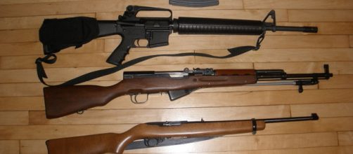 Most popular guns - DPMS AR-15, SKS type 56, Ruger 10/22. - [Image credit &ndash; BigBattles, Wikimedia Commons]