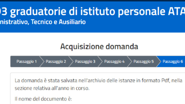 come inserire le scuole domanda Ata