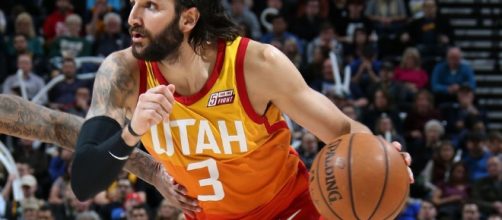 Ricky Rubio con la camiseta de Utah - imagen de Gigantes del Basket