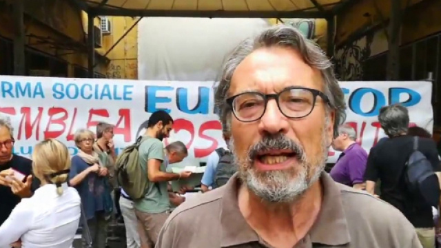 Giorgio Cremaschi, sindacalista, Potere al Popolo (Foto: Contropiano)