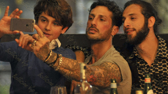 FABRIZIO CORONA con il figlio Carlos