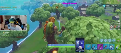 Pro gamer Ninja in one of his 'Fortnite' streams - YouTube/Ninja