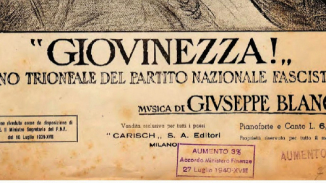 Giovinezza: l'inno del partito nazional fascista