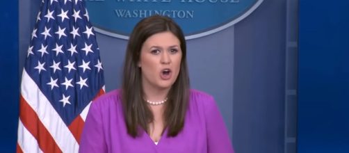 Sarah Huckabee Sanders at the White House, via YouTube