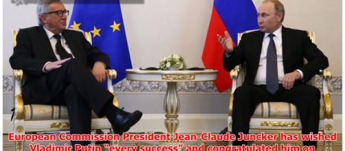 The president of EU commission congratulated Putin Photo-( Image credit-Hotnews today-Youtube.com)