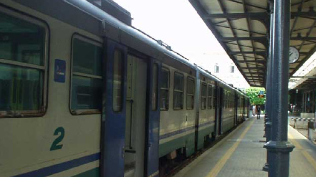 Una stazione ferroviaria italiana