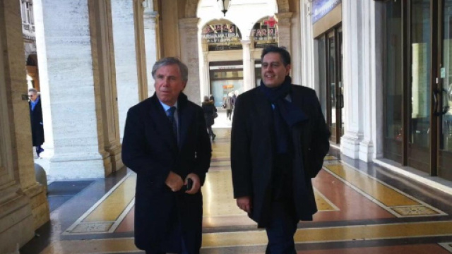 Enrico Preziosi con il Governatore Toti (Genova Post)