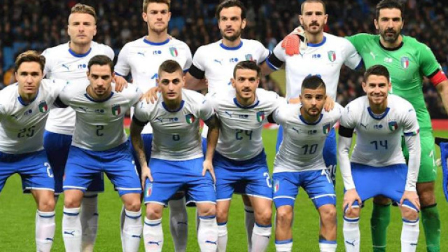 La Nazionale italiana di calcio.