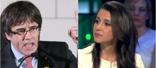 Carles Puigdemont e In&eacute;s Arrimadas en imagen