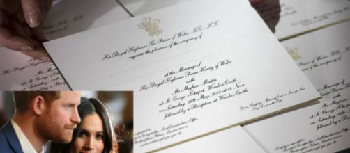 Invitaciones para boda de pr&iacute;ncipe Enrique y Meghan