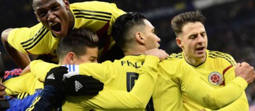 Celebraci&oacute;n segundo gol de Colombia ante Francia