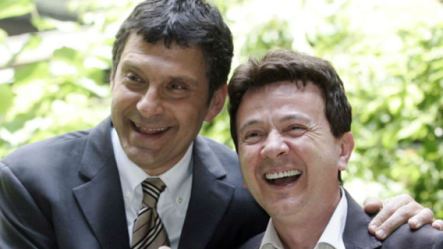 Fabrizio Frizzi ed Enzo Ghinazzi, in arte Pupo