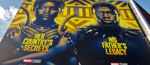 Poster for the 'Black Panther' movie in London -- photo via David Holt/Flickr