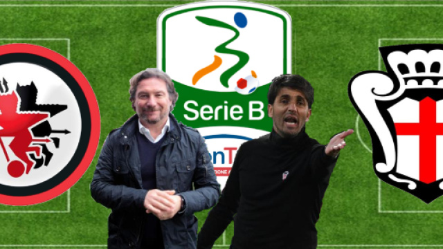 Giovanni Stroppa e Gianluca Grassadonia, allenatori di Foggia e Pro Vercelli che si incontreranno domani nella 33^ di Serie B