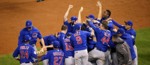 The Chicago Cubs celebrating. [Image Credit: Arturo Pardavila III via Flickr]