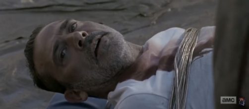 Negan pleads with Jadis not to burn his bat, revealing more about his past. (Image via AMC/AresPromo YouTube screenshot)