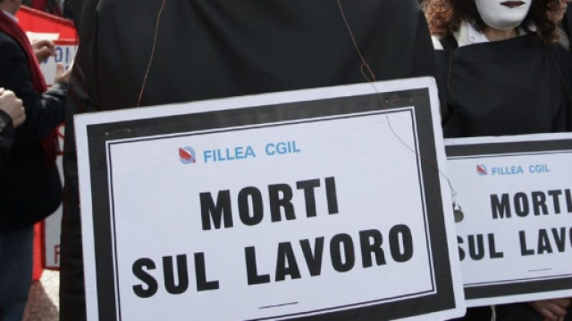 In Abruzzo 30 morti sul lavoro nel 2016.