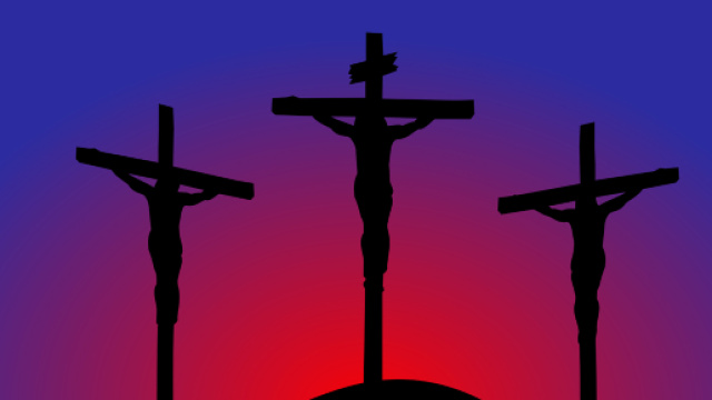 La crocifissione di Ges&ugrave; Cristo