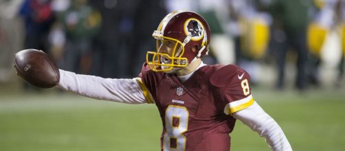 Kirk Cousins is leaving the Redskins. [image source: Keith Allison/Wikimedia Commons]