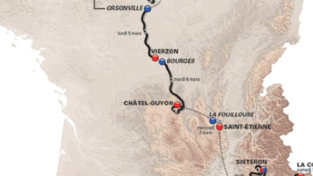 Il percorso della Parigi Nizza 2018