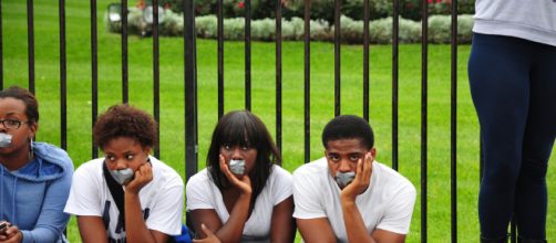 Howard University Students at Troy Davis execution protest in Washington DC -- Photo Yourspace/Flickr