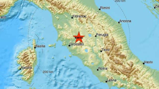 Terremoto avvertito in provincia di Siena