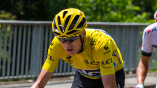 Chris Froome in maglia gialla al Tour de France
