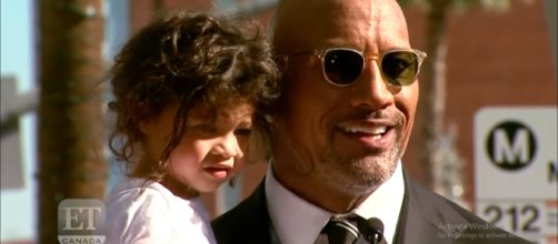 Dwayne Johnson is grateful for all the support he got during the weekend-YouTube/ET Canada Channel