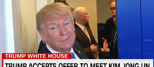 Trump surprises the world by accepting the invitation from Kim Jung-un. - [CNN / YouTube screencap]