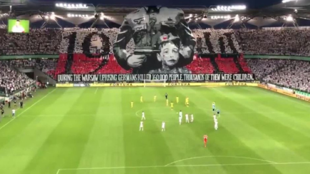 La coreografia shock del Legia Varsavia - foto foxsports.it