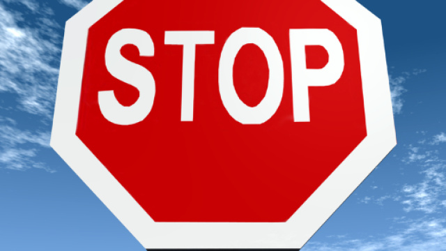 Il cartello stradale dello stop